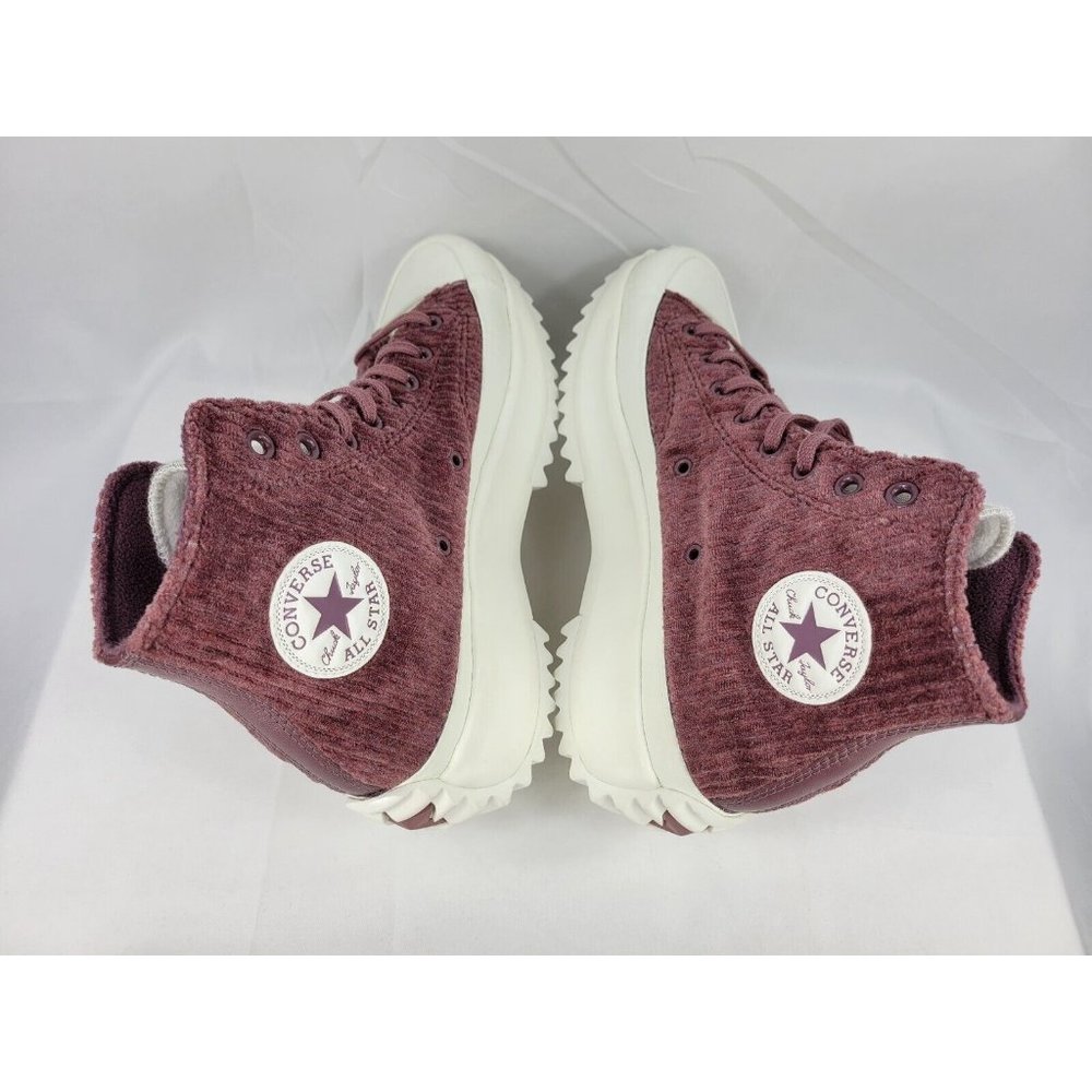 Converse Run Star Hike Platform High Stripe Knit Shoes Mens 8.5 Women 10 A03252C - Picture 7 of 8